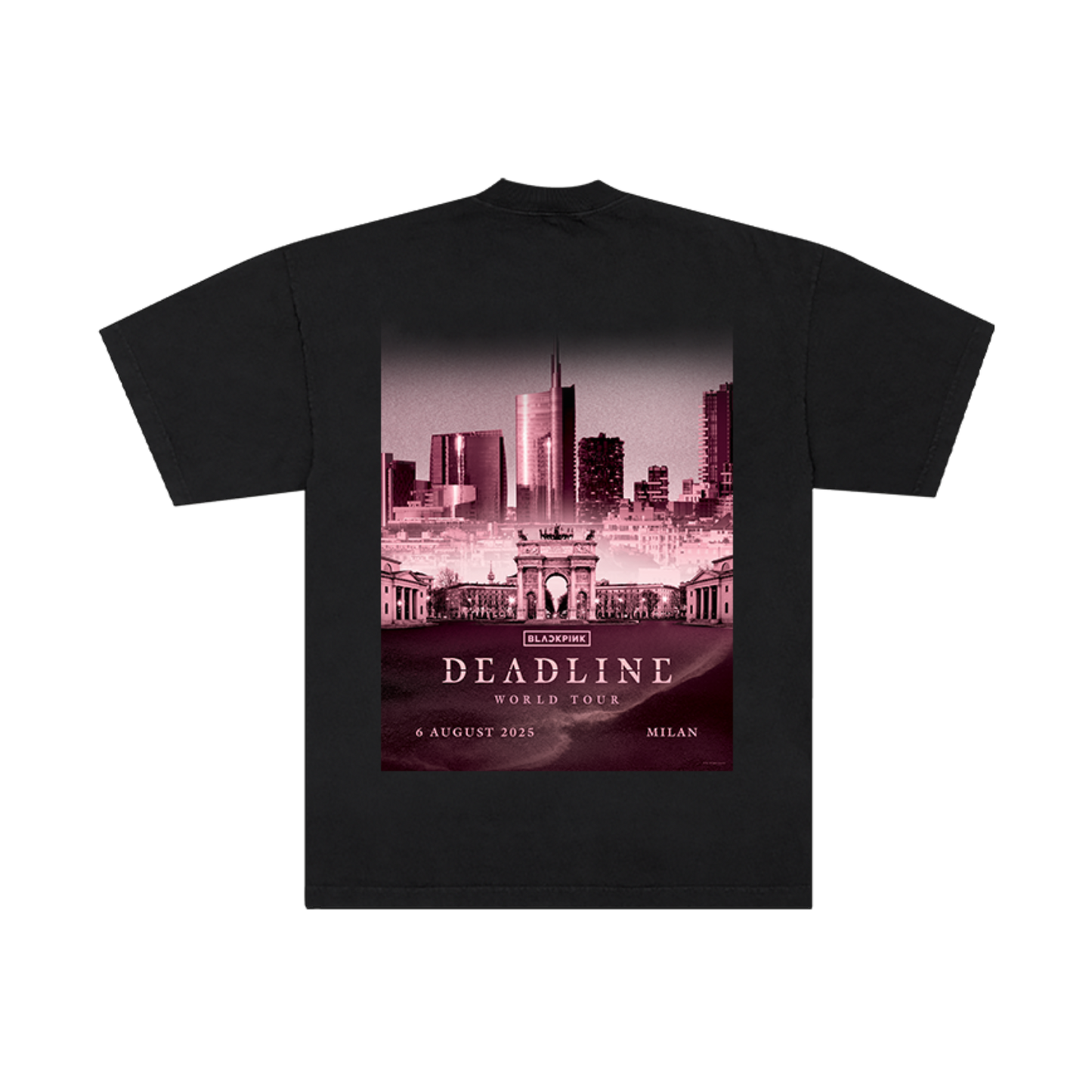 BLACKPINK Exclusive City Tee MILAN Black