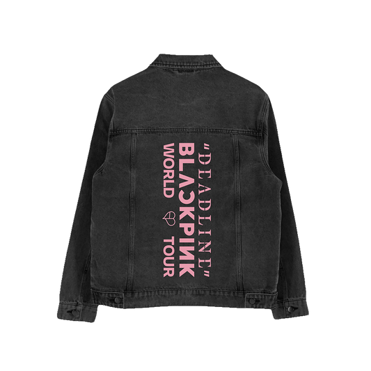 BLACKPINK Denim Jacket Dark Grey
