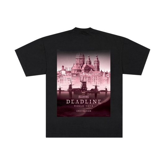 BLACKPINK Exclusive City Tee Amsterdam Black