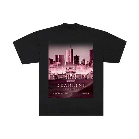 BLACKPINK Exclusive City Tee MILAN Black