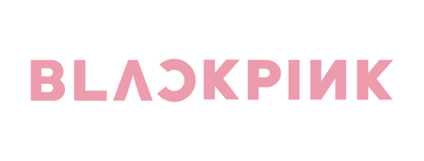 Pink 'BLACKPINK' logo on a white background